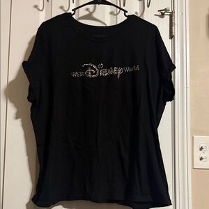 Disney - Walt Disney World Black T-Shirt with Sparkling Logo